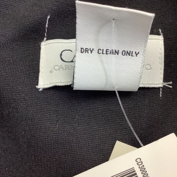 Carmen Marc Valvo Roma Midi Dress Women's 10 Sheath Ruffle Sleeveless Stretch - Picture 7 of 14